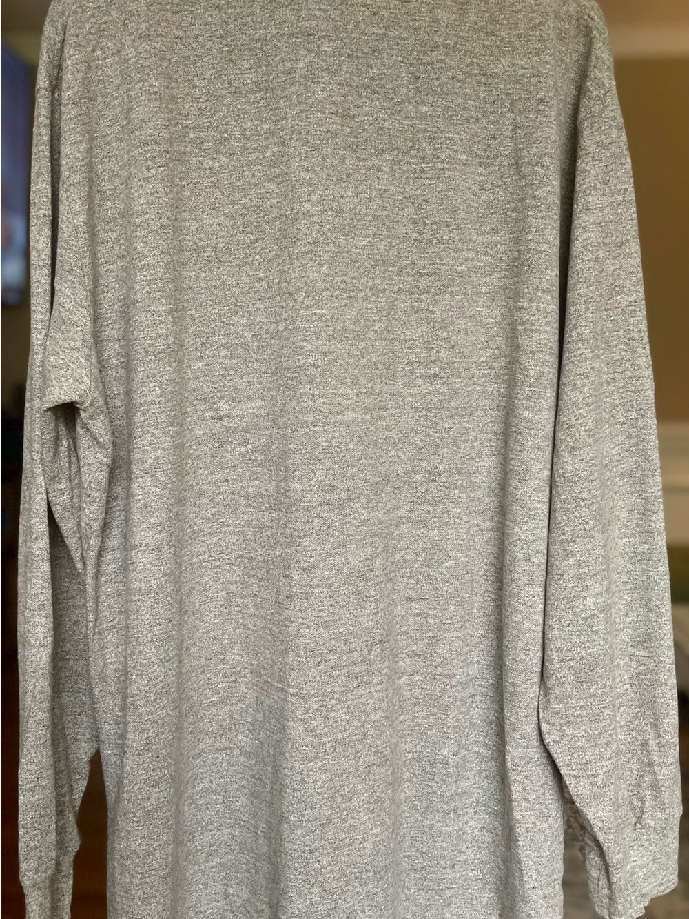 Ralph Lauren Heather Gray Long-Sleeve Polo with Green Pony,‎ Men’s XL - Picture 4 of 4